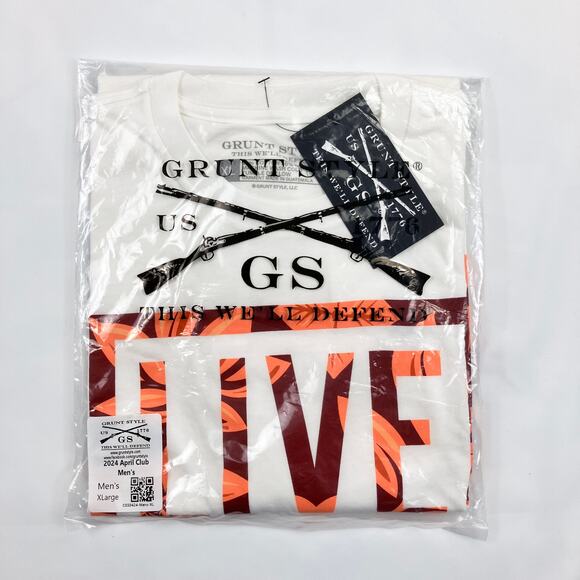 Grunt Style 2024 April Live Free Or Die Mens Club Short Sleeve T-Shirt - Picture 3 of 4